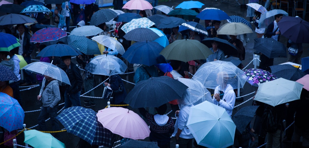 筑駒文化祭、１日目は雨